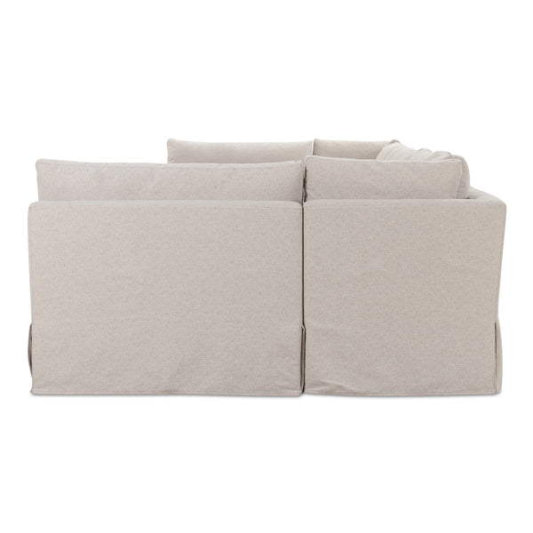 Moe's Fable Slipcover U-Shape Dining Banquette 154" Beige