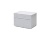 Vex 2 drawer night table in matte white