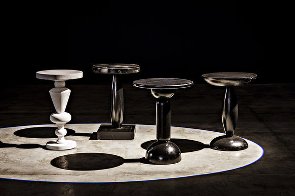 Adonis Side Table, Hand Rubbed Black