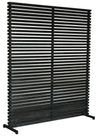 Dallin Screen with Aluminum Frame and Hardwood Slats