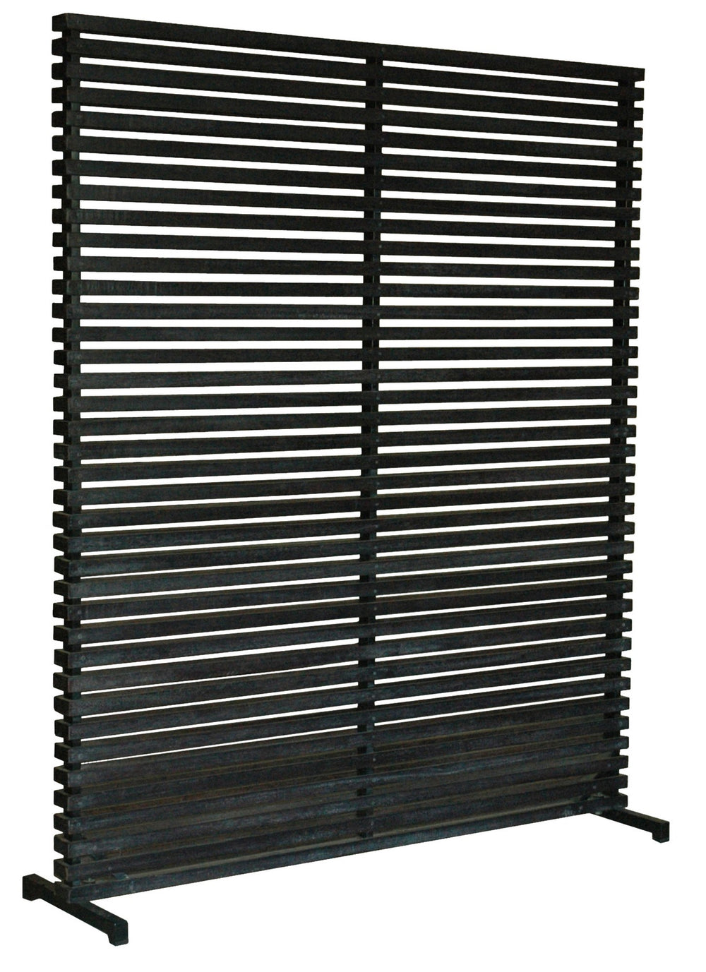 Dallin Screen with Aluminum Frame and Hardwood Slats
