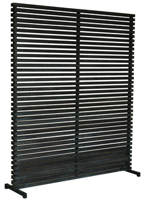 Dallin Screen with Aluminum Frame and Hardwood Slats