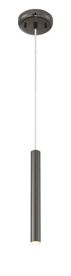 Forest 1 Light Mini Pendant in Pearl Black Finish