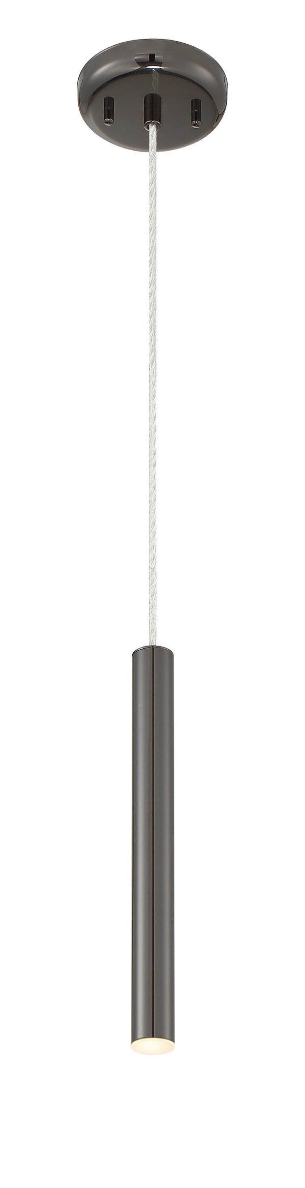 Forest 1 Light Mini Pendant in Pearl Black Finish