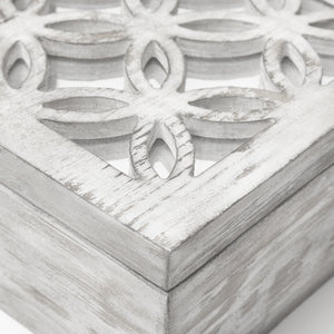 Floribundus (Set of 2) Off-White Decorative Boxes