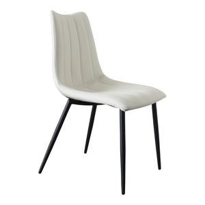Moe's Alibi Dining Chair Set of 2 in Ivory