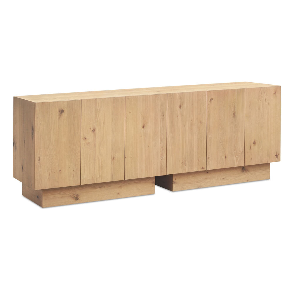 Moe's Shawn Natural Sideboard with Oak Base