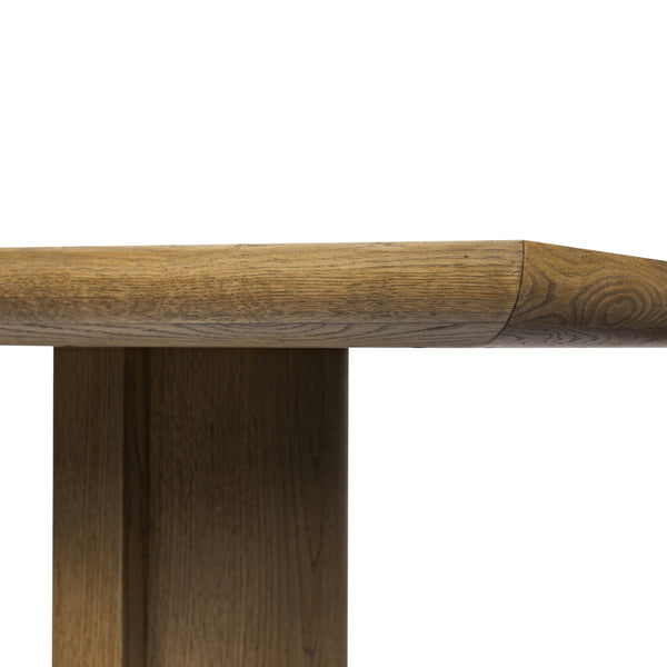Garrett Dining Table - Amber Oak Thin Veneer
