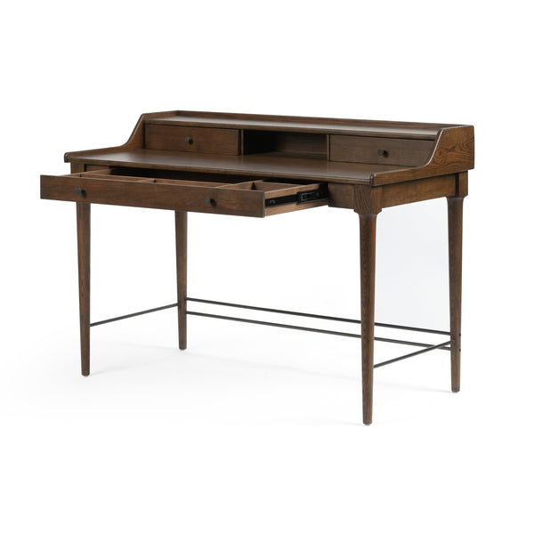 Moreau Writing Desk-Dark Toasted Oak