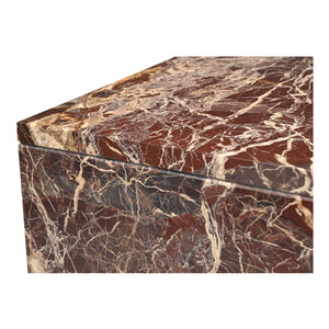 Rosa Coffee Table in Rosso Levanto Marble