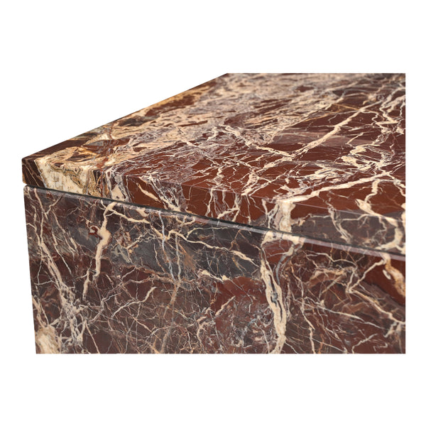 Rosa Coffee Table in Rosso Levanto Marble
