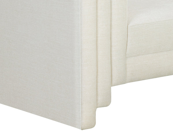 KIRA ARMCHAIR - HEATHER IVORY TWEED