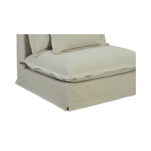 Moe's Olivia Slipper Chair in Sand Beige