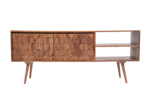 Moe's O2 TV Cabinet in Natural Sheesham Wood