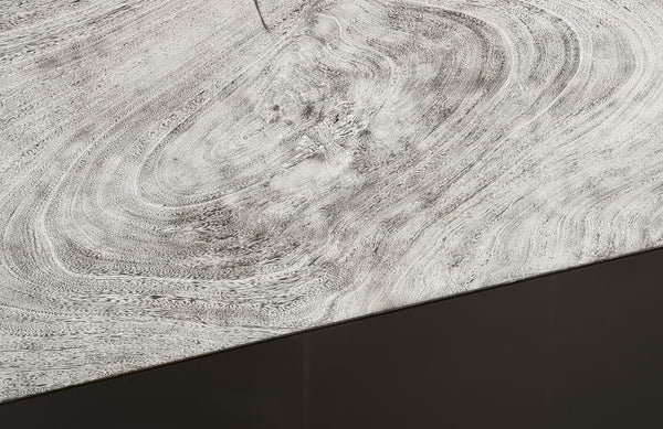 Geometry Console Table, Grey Stone