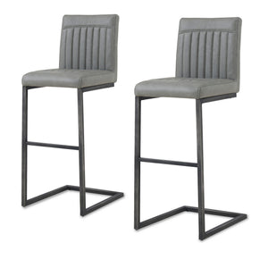 Ronan Bar Stool In Antique Graphite Gray