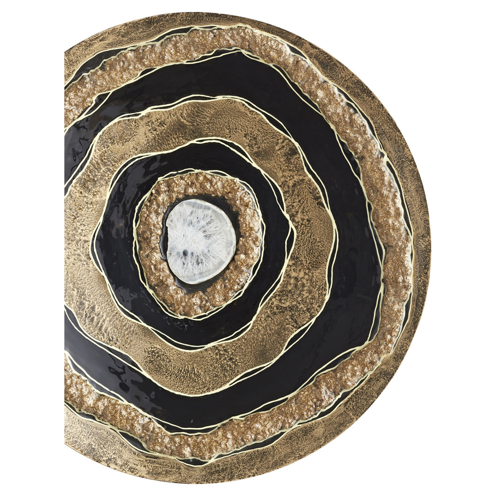 Skipping Rocks Wall Decor | Gold And Black - Small