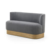 Krista Dining Bench In Knoll Charcoal