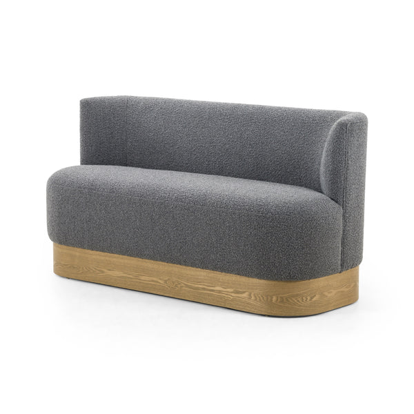 Krista Dining Bench In Knoll Charcoal