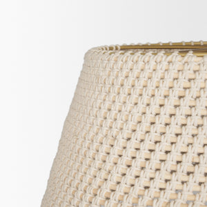 Tosha 1-Light Tapered Cotton Rope Drum Pendant