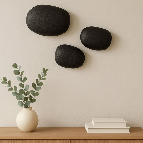 Breton Cast Aluminum Wall Sculpture Set of 3