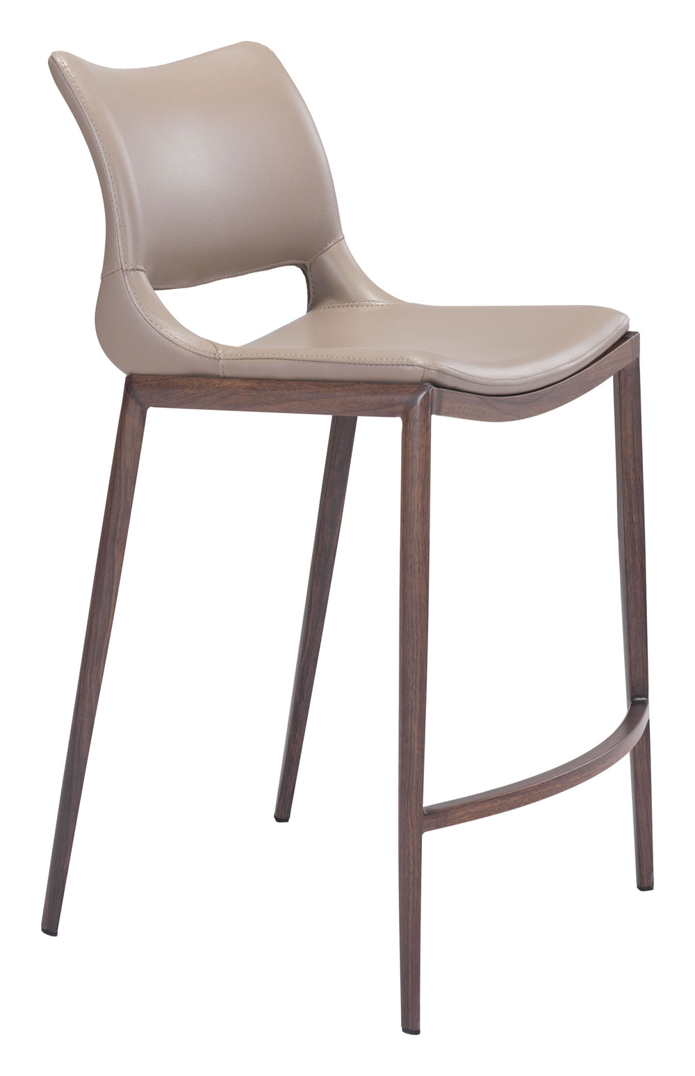 Ace Counter Stool (Set of 2) Brown & Walnut