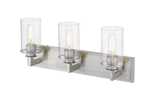 Savannah 3 Light Vanity in Brushed Nickel Finish