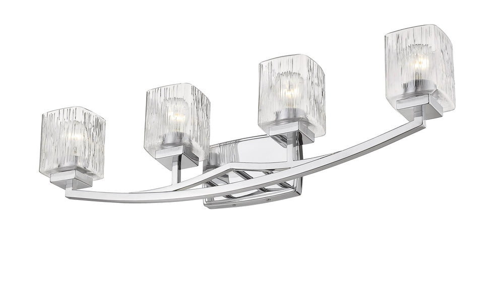 Zaid 4 Light Vanity in Chrome Finish