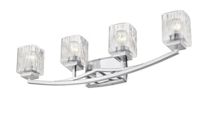 Zaid 4 Light Vanity in Chrome Finish