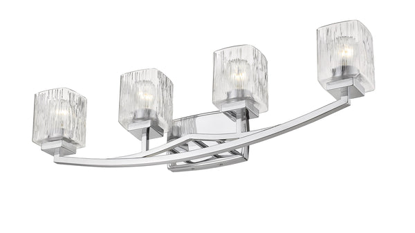 Zaid 4 Light Vanity in Chrome Finish
