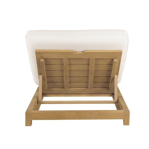 Enzo Outdoor Adjustable Lounge Chair in White