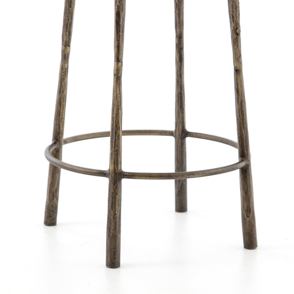 Westwood Counter Stool In Antique Brass