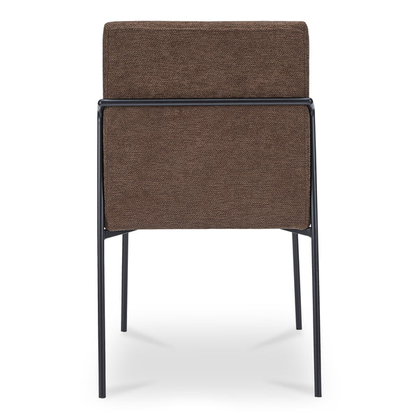 Moe's Danny Dining Chair Set of Two, Dark Brown