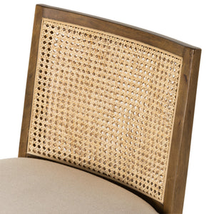 Antonia Cane Armless Bar + Counter Stool - Savile Flax