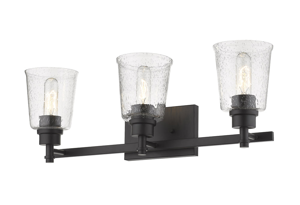 Bohin 3 Light Vanity in Matte Black Finish