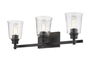 Bohin 3 Light Vanity in Matte Black Finish