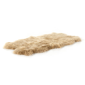 Lalo Lambskin Rug In Beige Lambskin In 3.25X6