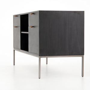 Trey Modular Filing Credenza in Black Wash