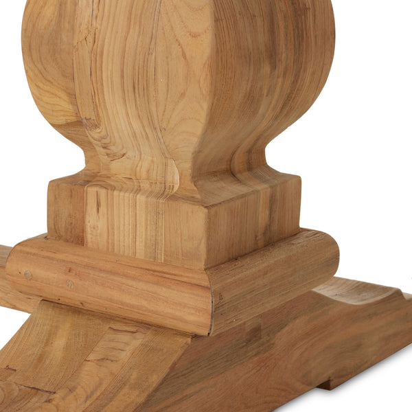 Novell Outdoor Dining Table In 111" In Natural