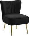 Jennie Accent Chair In Black Velvet