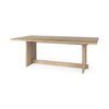 Aida 84L Light Brown Wood Dining Table