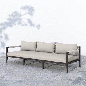 Sherwood Outdoor Sofa 93" in Bronze/Stone