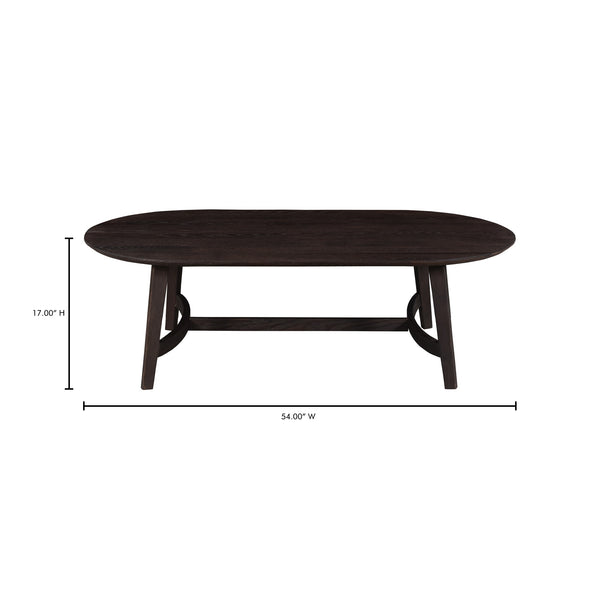Trie Coffee Table in Dark Brown Oak