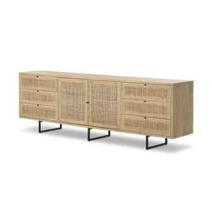 Carmel Sideboard 96" - Natural Cane