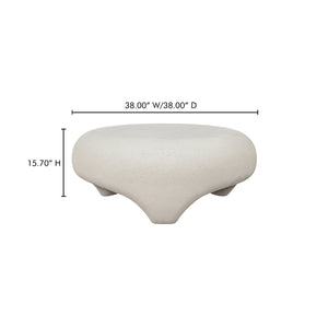 Moe's Ines Outdoor Coffee Table in White