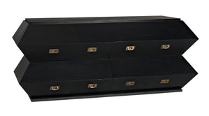 Vico Mahogany Dresser in Hand-Rubbed Black