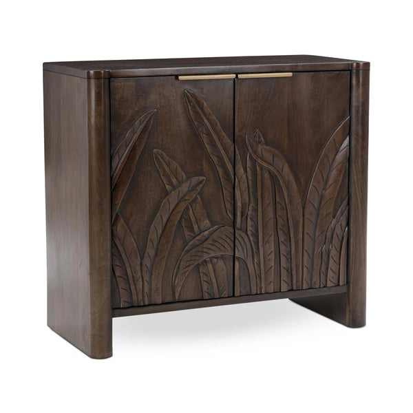 Ledro Solid Mango Wood 2-Door Cabinet