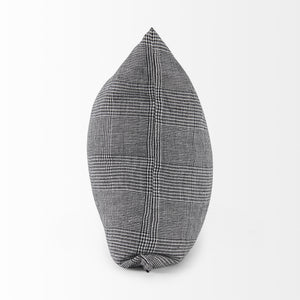 Ramone 20 x 20 Black and White Fabric Decorative Pillow Cover