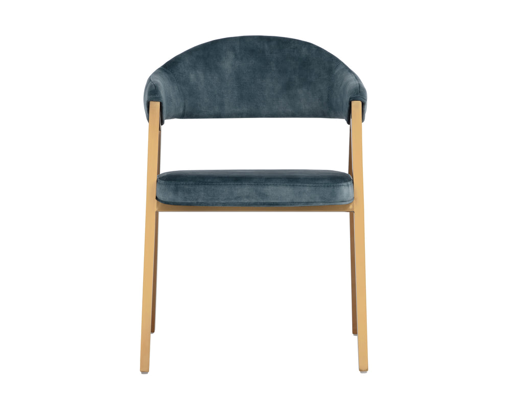 BURGOS DINING ARMCHAIR - NONO PETROL