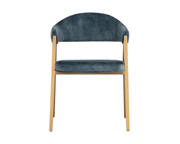 BURGOS DINING ARMCHAIR - NONO PETROL